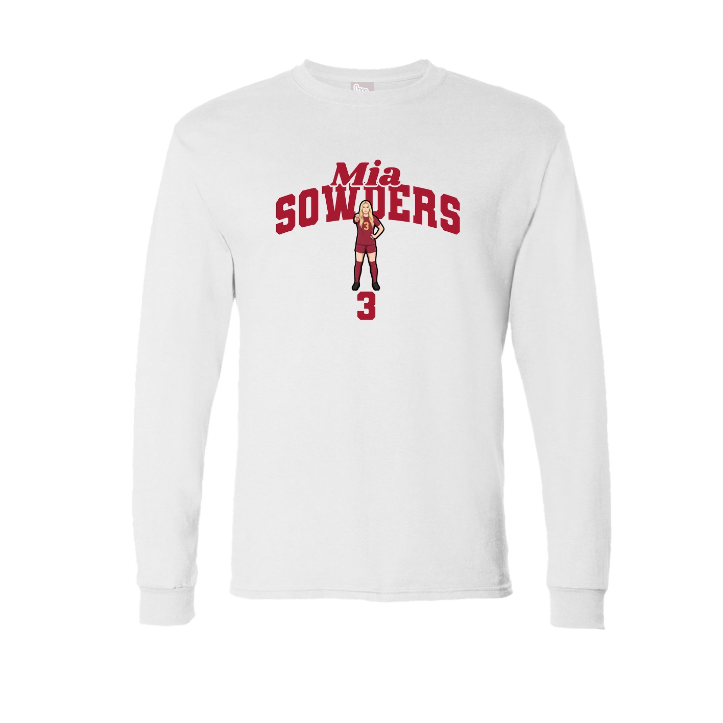 Long Sleeve Tee — Signature Arch in White
