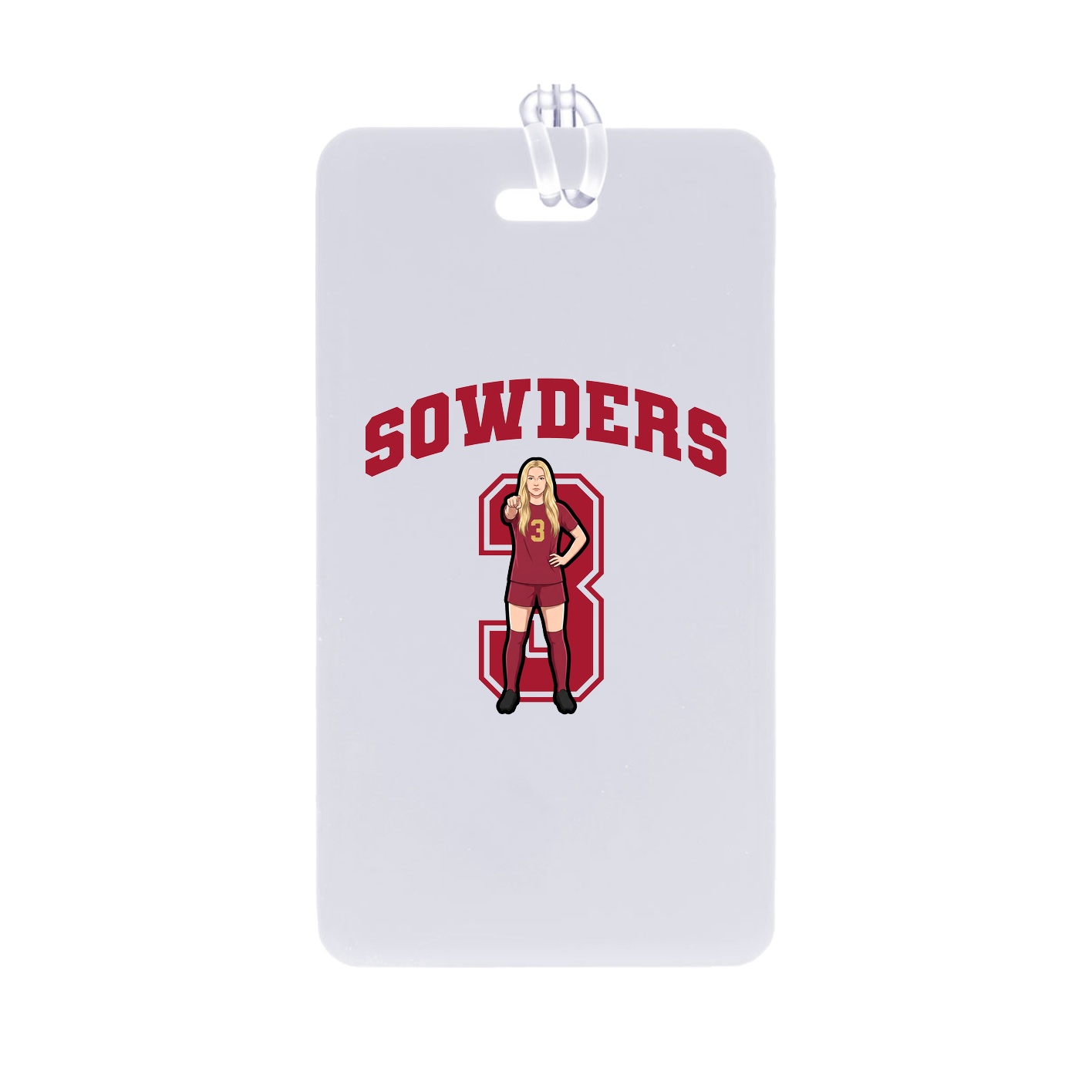 Bag Tag — Number in Classic