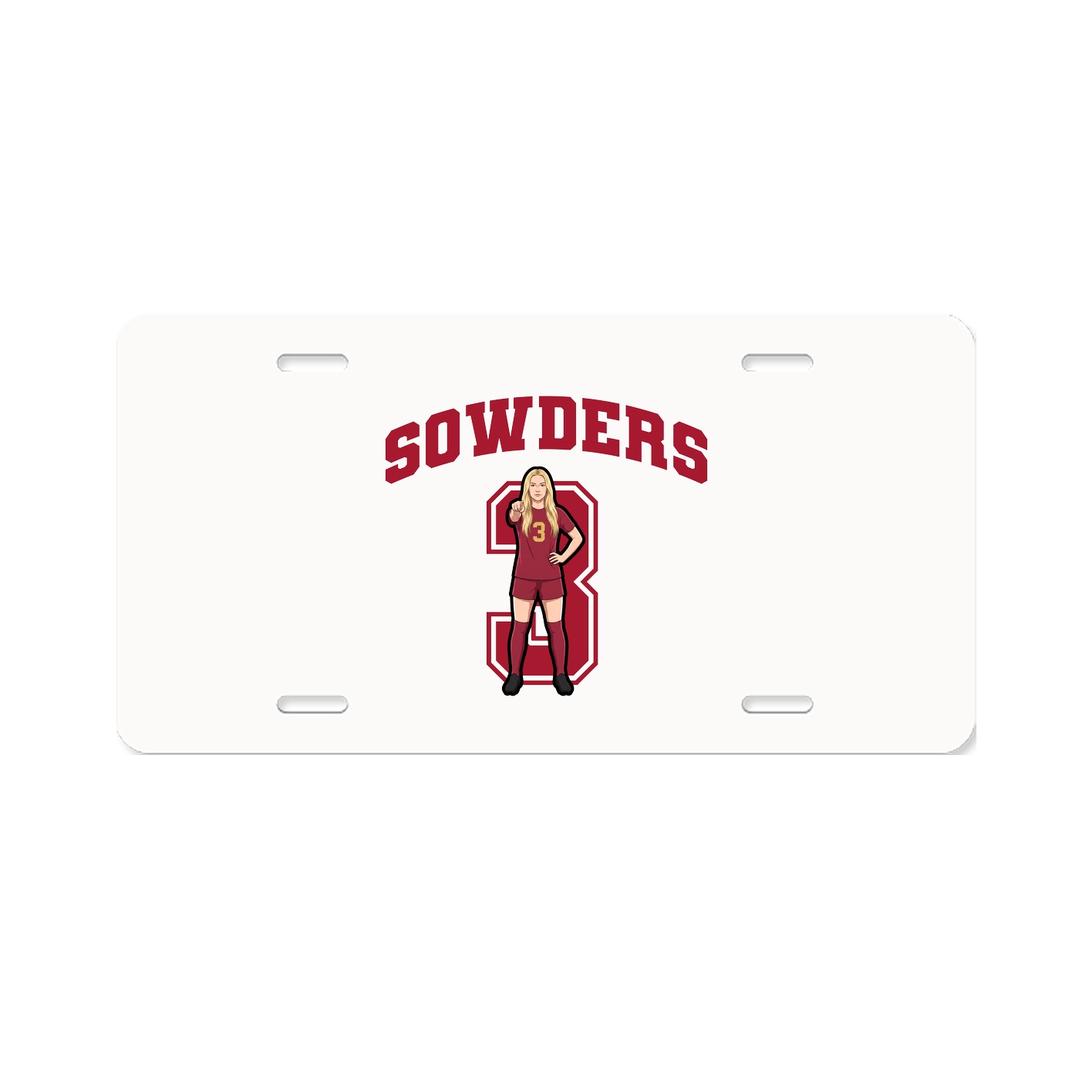 License Plate — Number in Classic