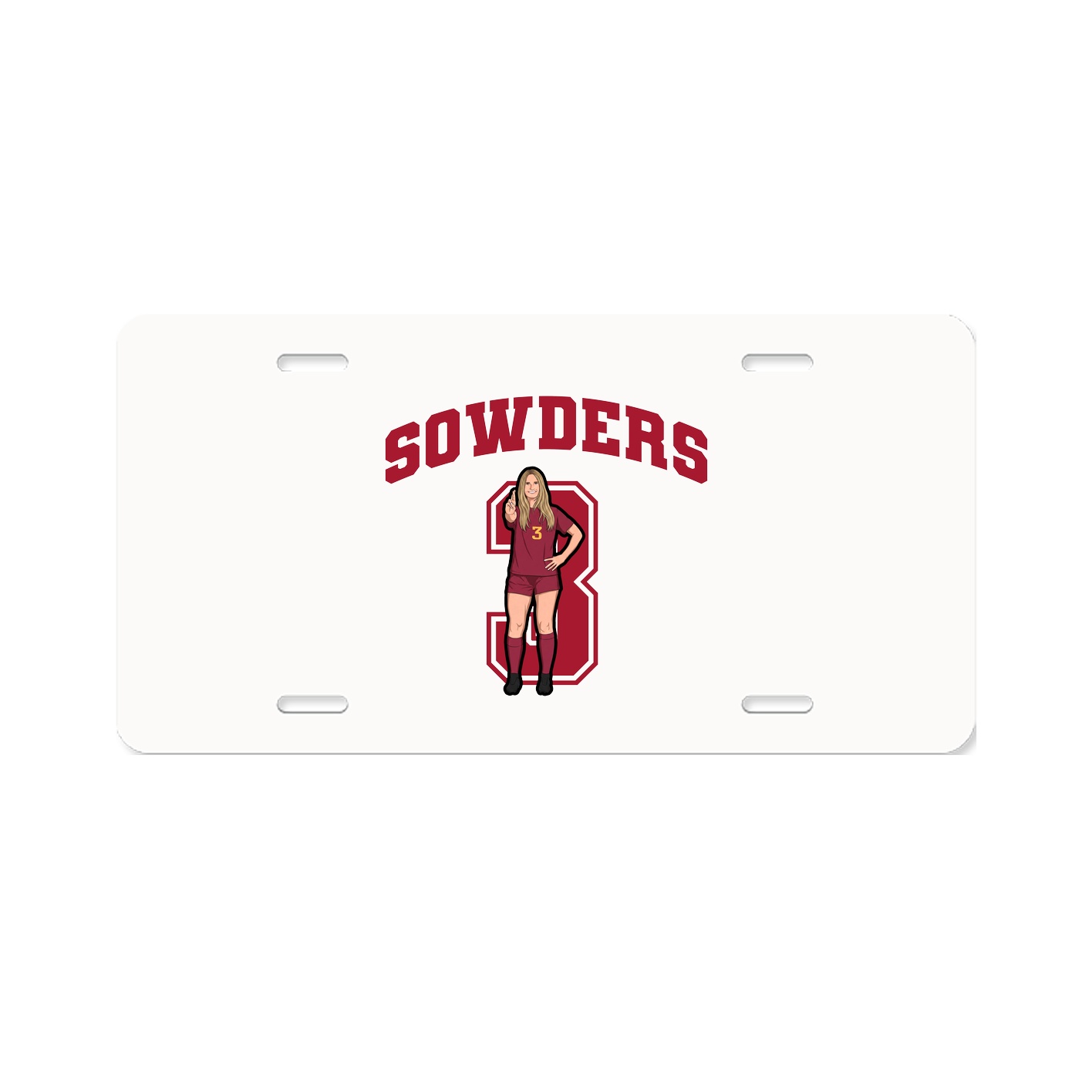 License Plate — Number in Classic
