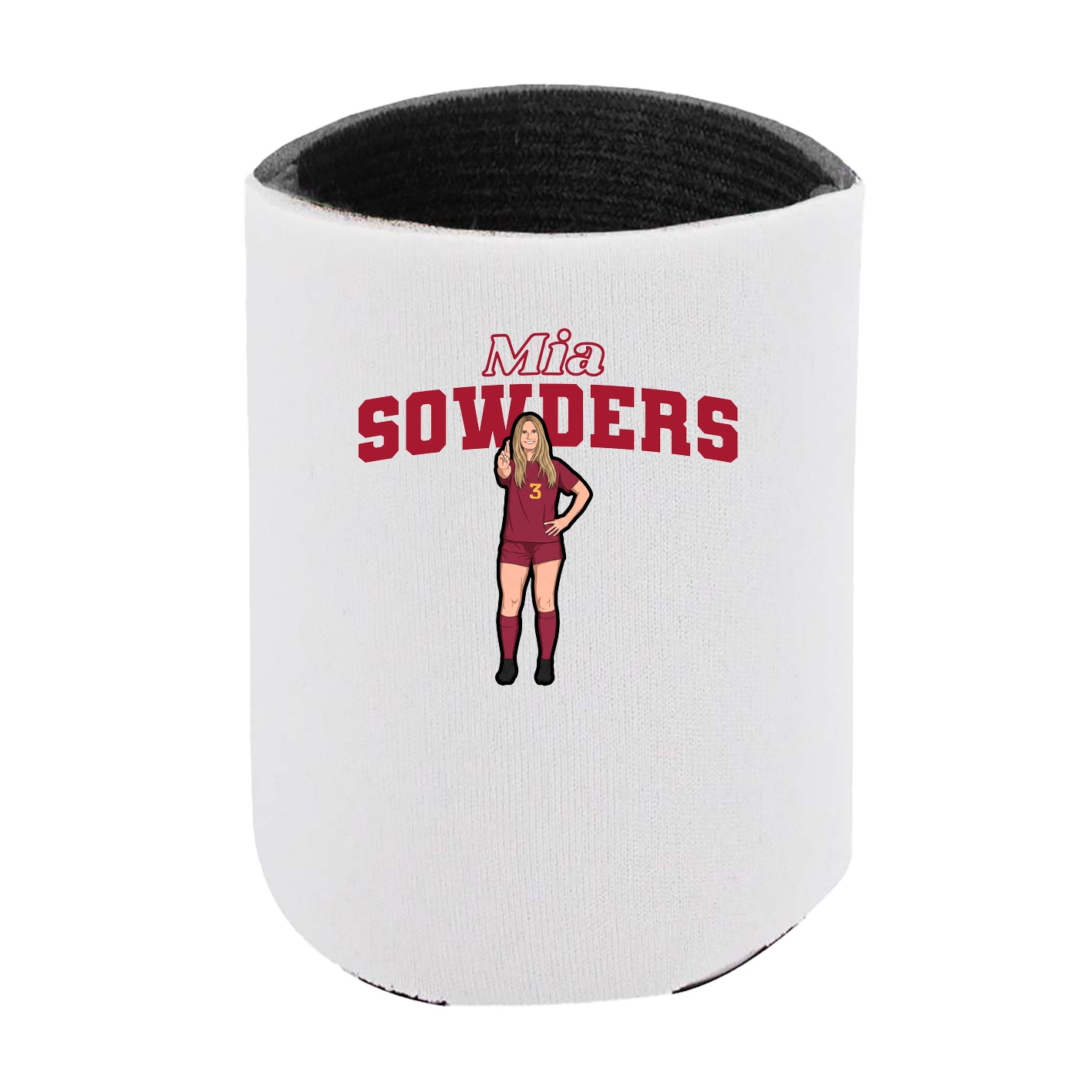 Can Holder — Name Arch in White