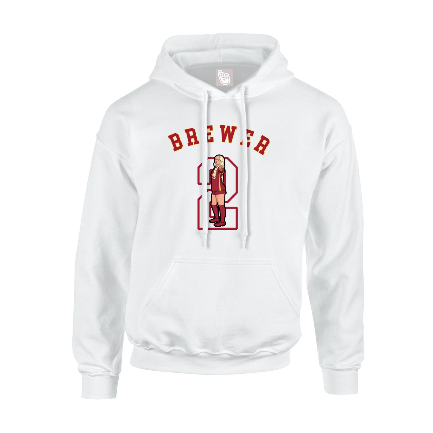 Youth Hoodie — Shirsey Arch in White