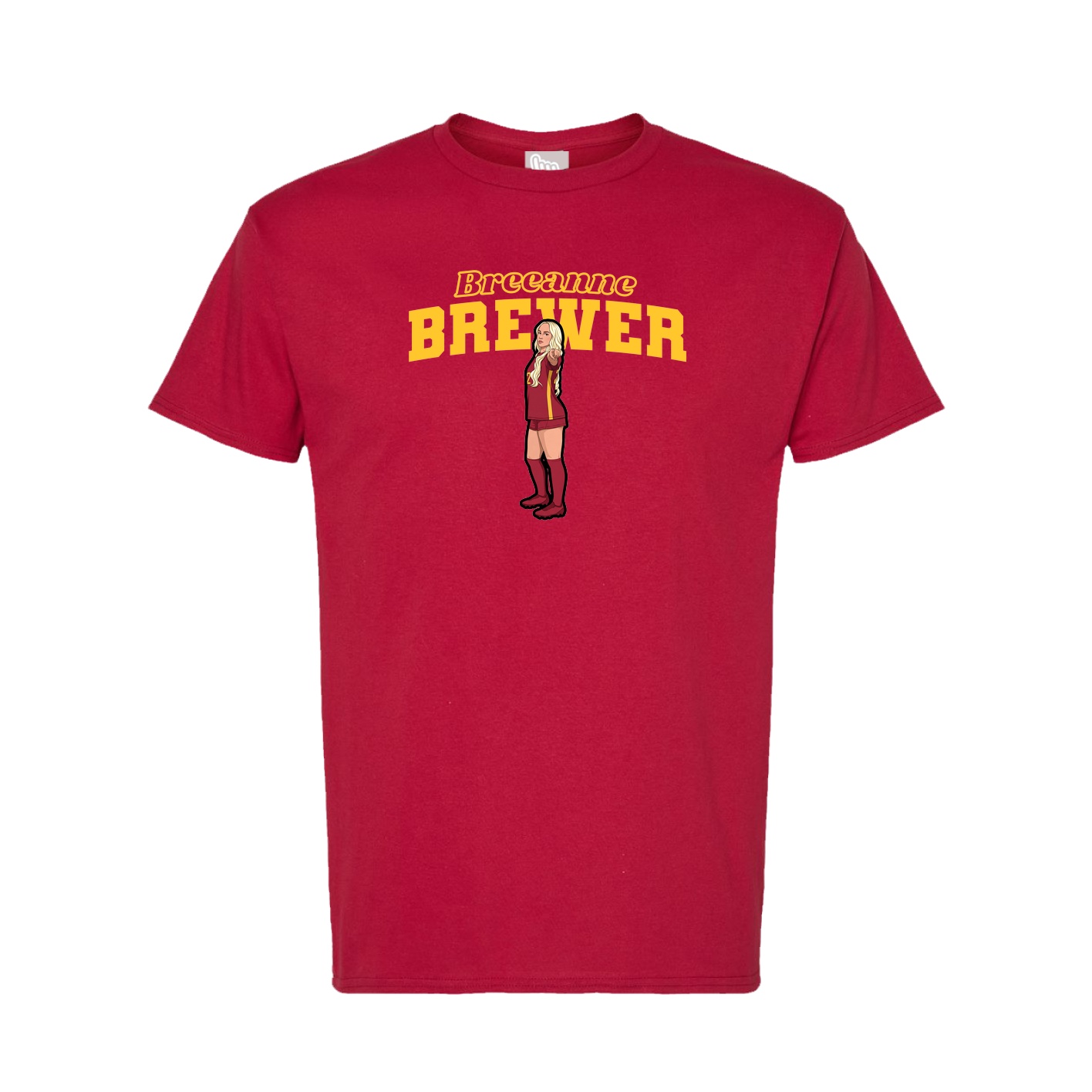 Tee — Name Arch in Crimson