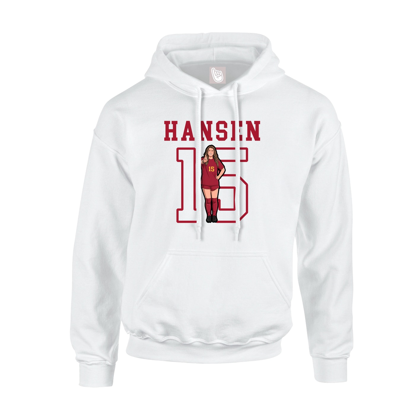 Hoodie — Shirsey in White