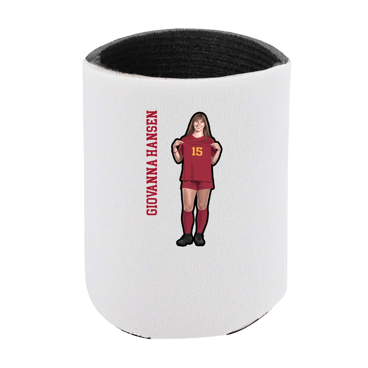Can Holder — Name Vertical in White