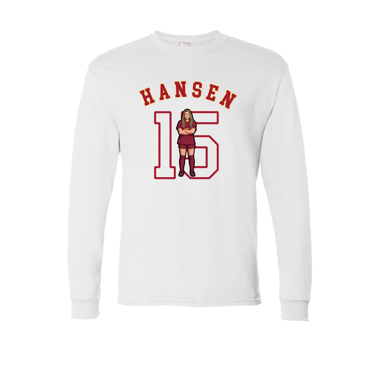 Long Sleeve Tee — Shirsey Arch in White