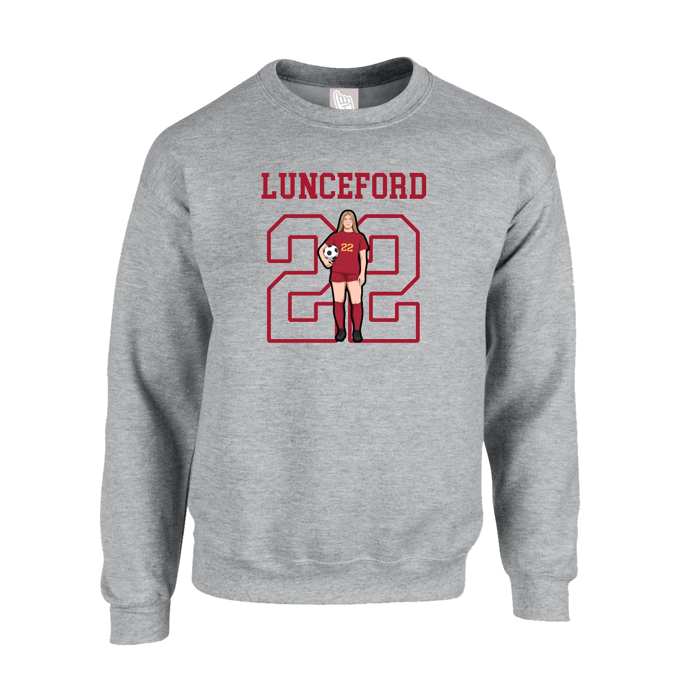 Fleece Crew — Shirsey in Grey