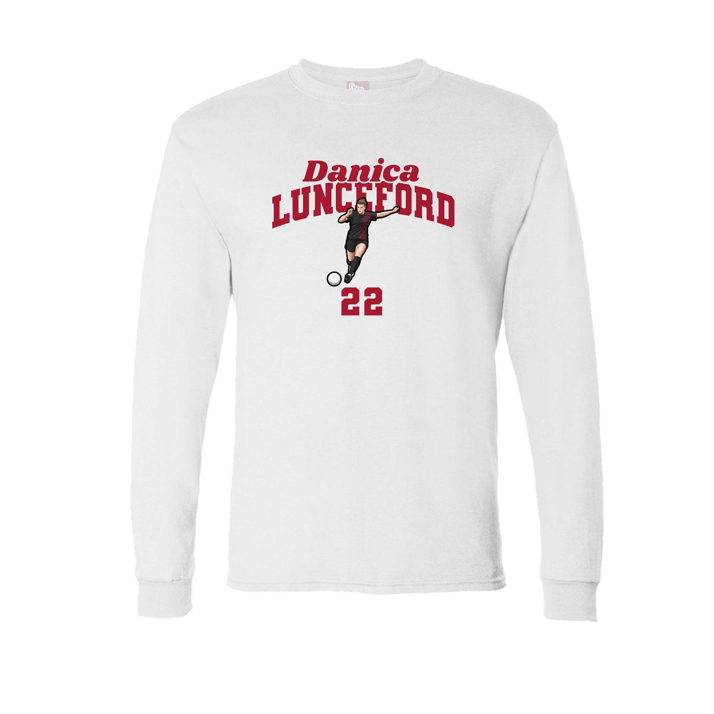 Long Sleeve Tee — Signature Arch in White