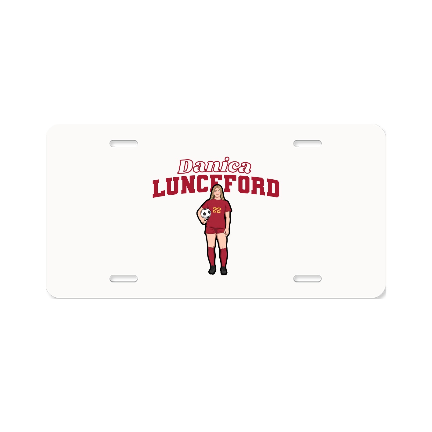 License Plate — Name Arch in Classic