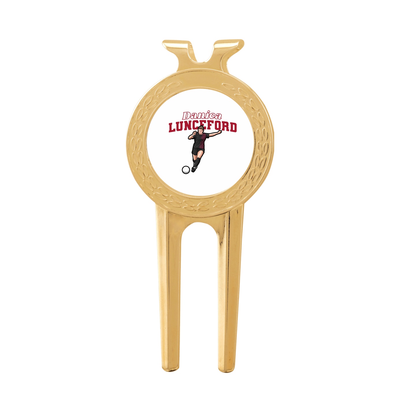 Divot Tool with Ball Marker — Name Arch in Classic