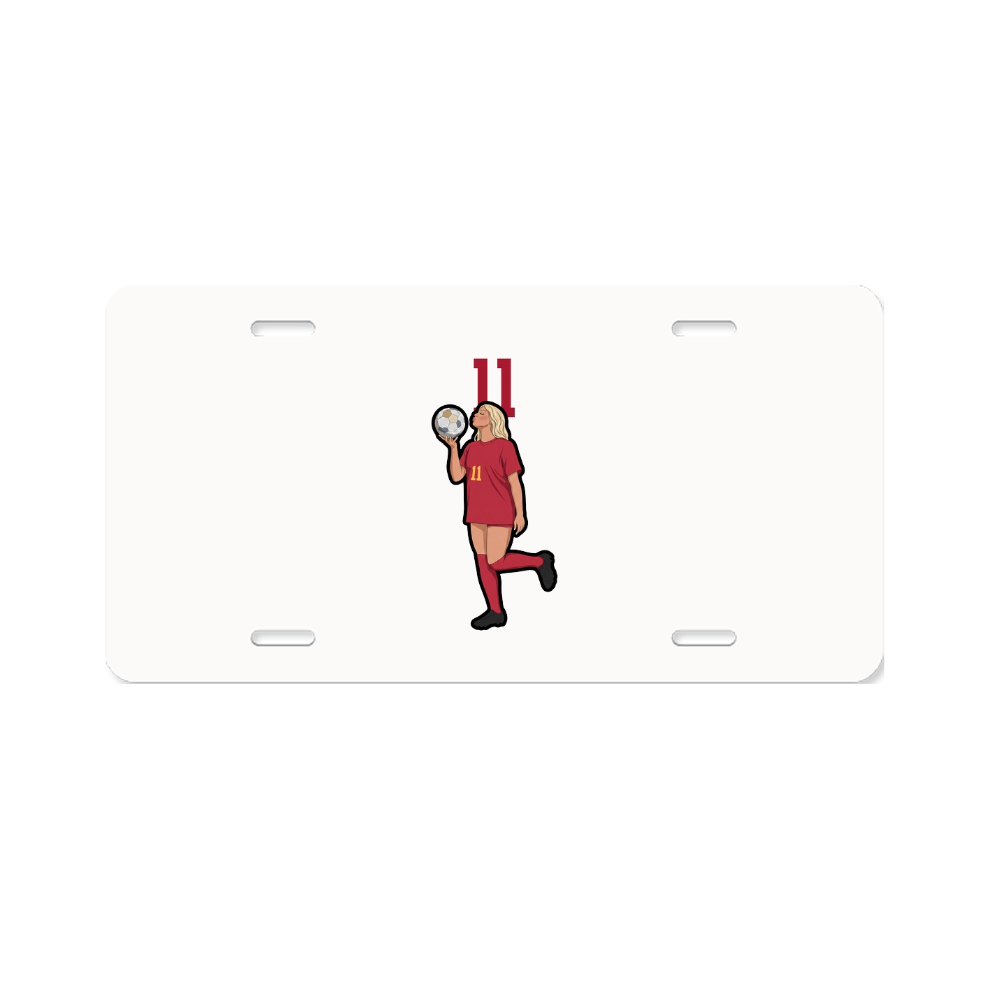 License Plate — Number Top in Classic