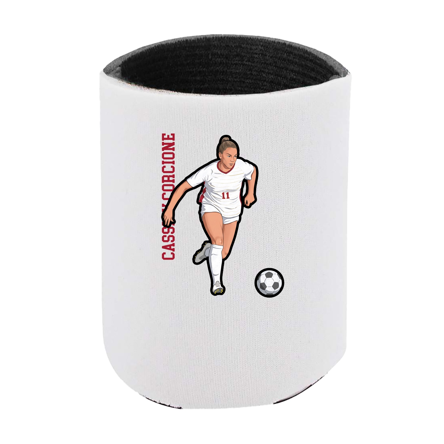 Can Holder — Name Vertical in White