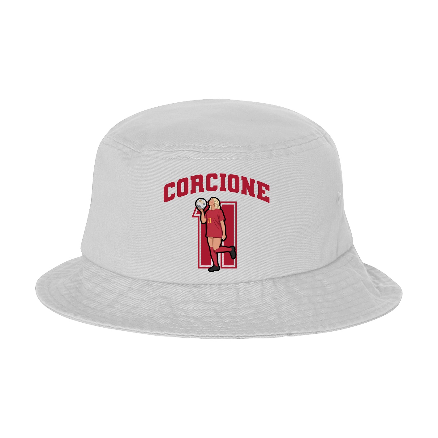 Bucket Cap — Number in White