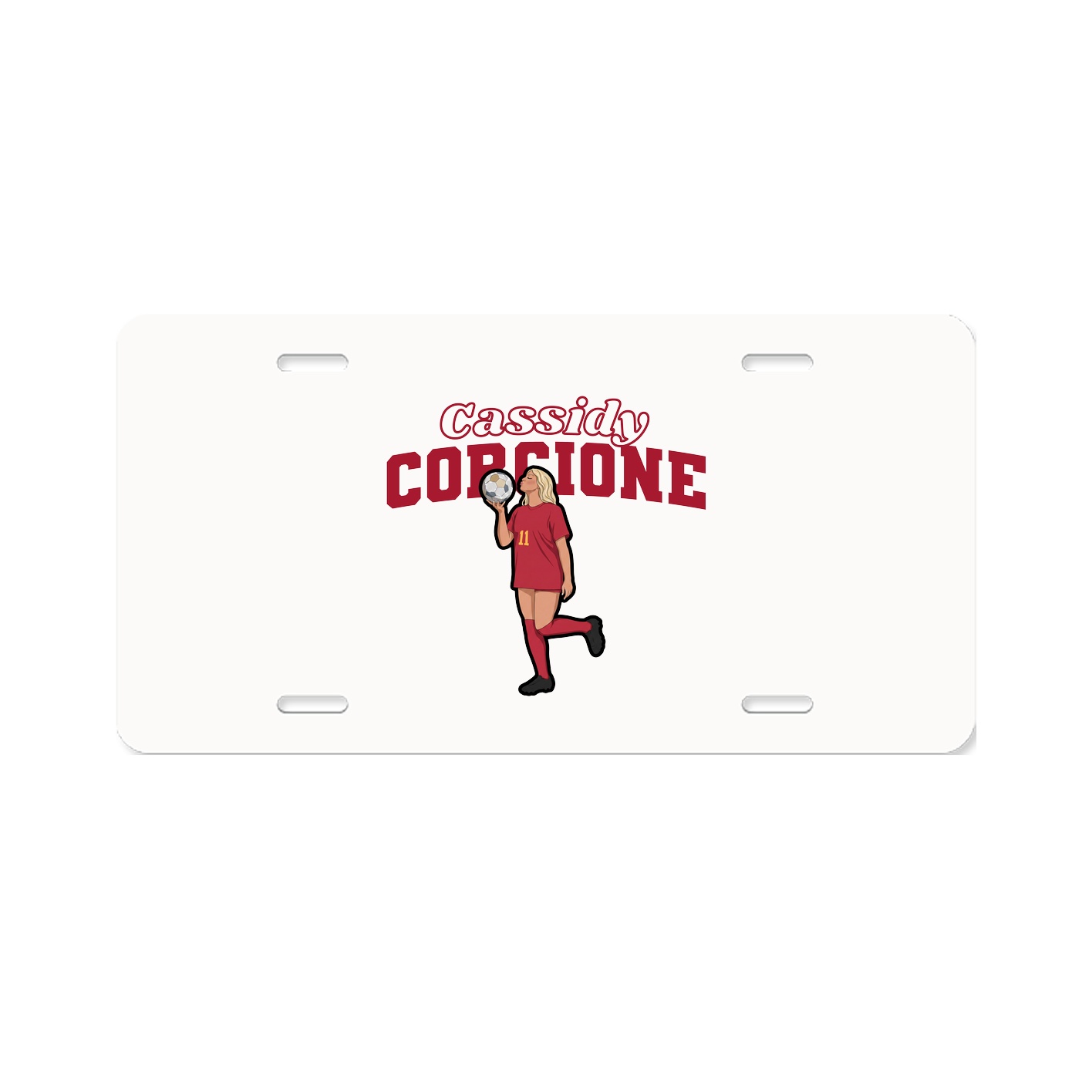 License Plate — Name Arch in Classic