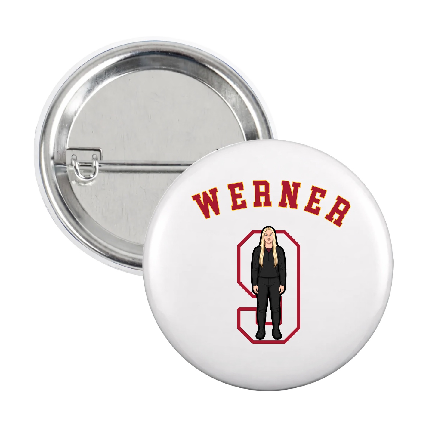 Game Day Button — Shirsey Arch in White