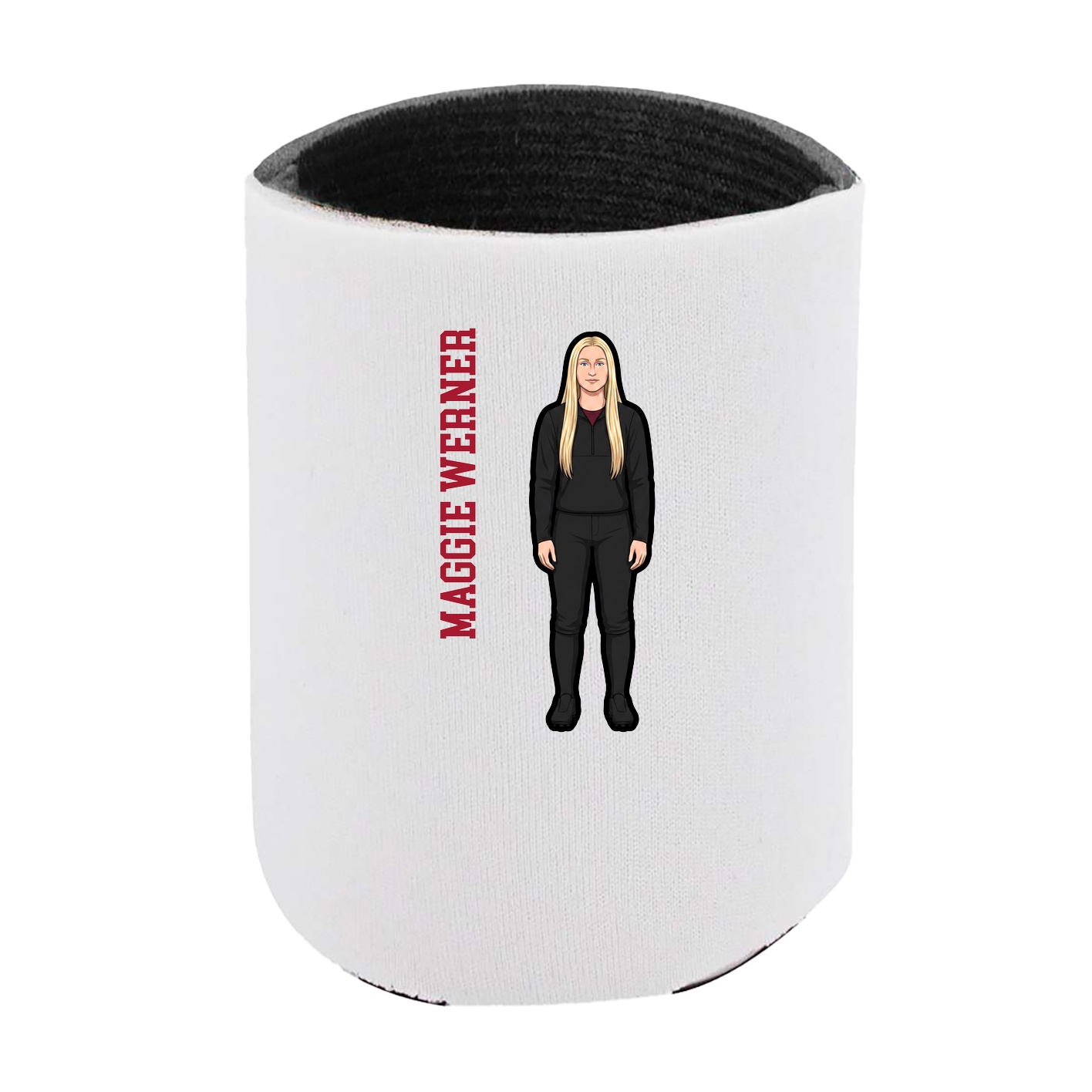Can Holder — Name Vertical in White