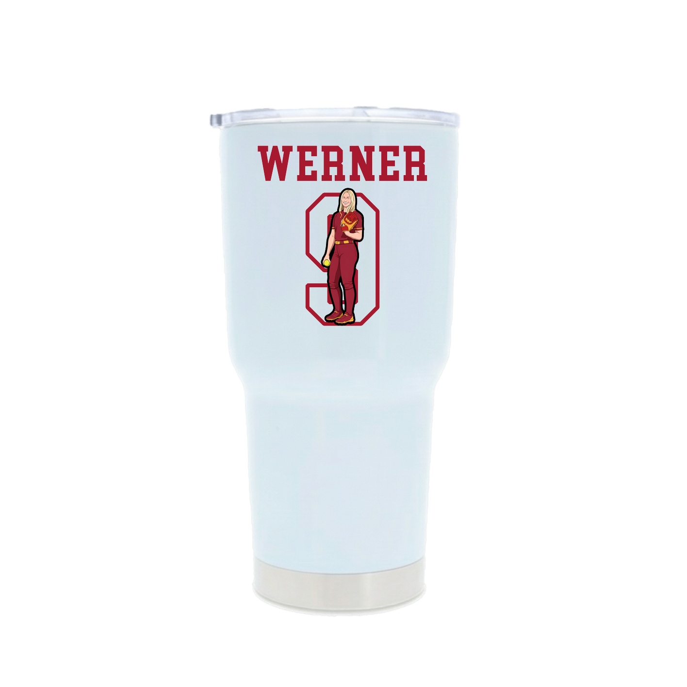 30oz Stainless Steel Tumbler — Shirsey in White