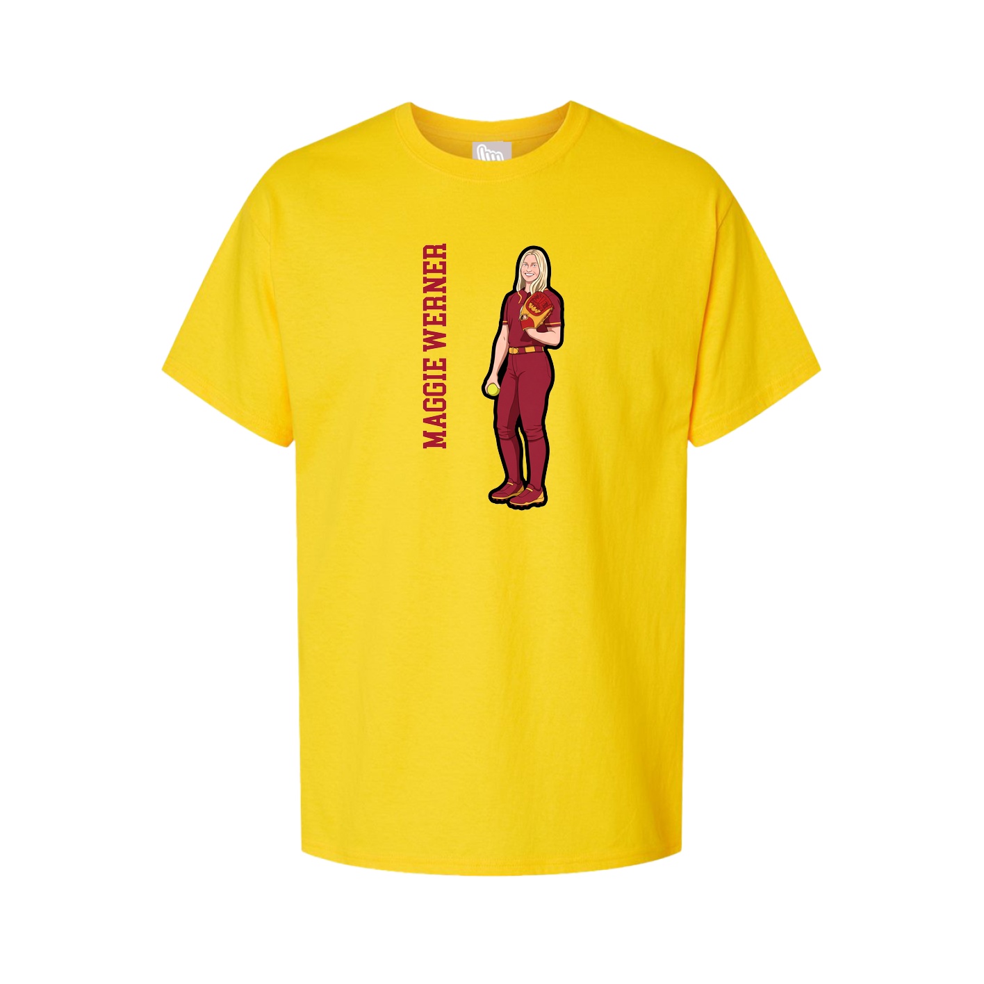 Tee — Name Vertical in Gold