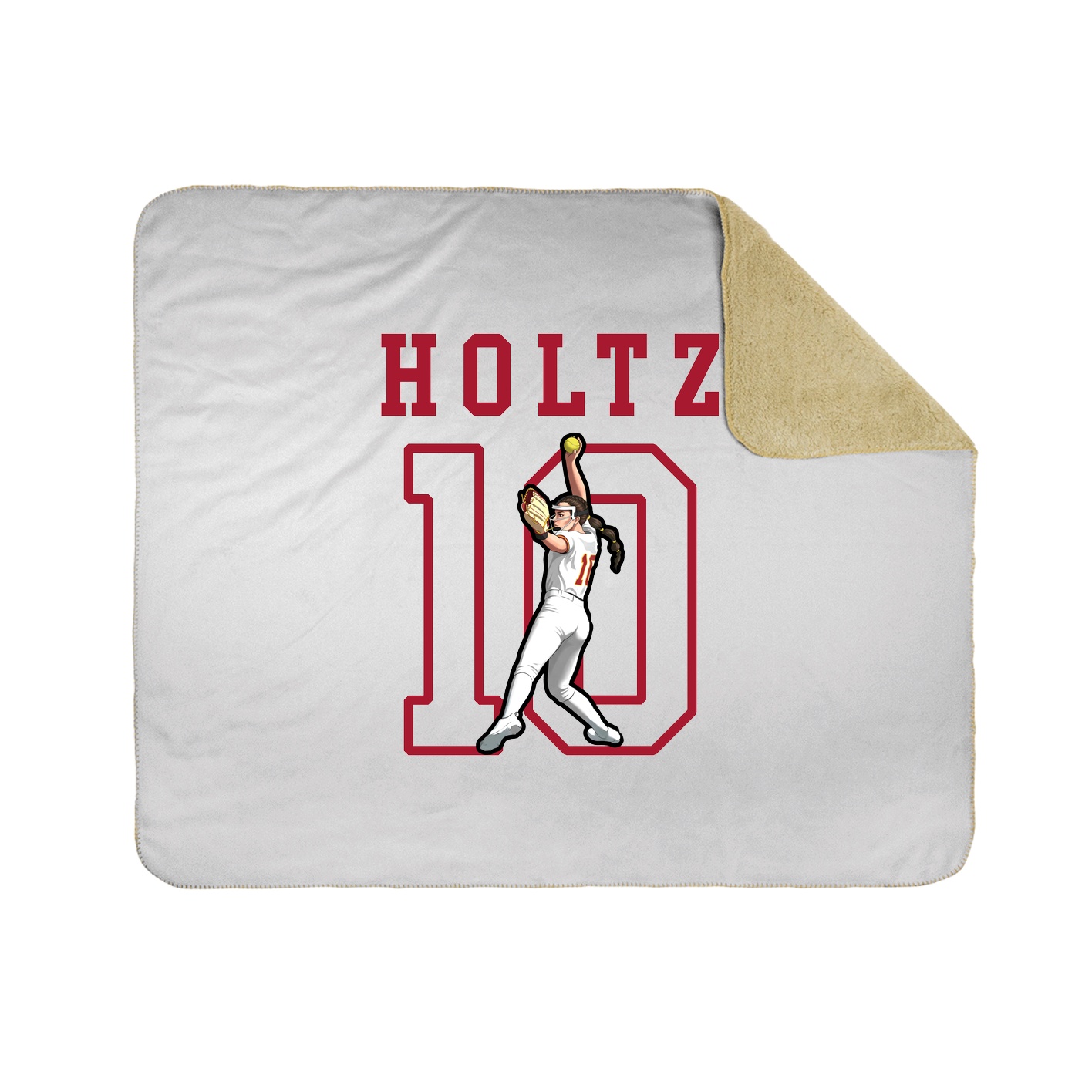 Throw Blanket — Shirsey in White