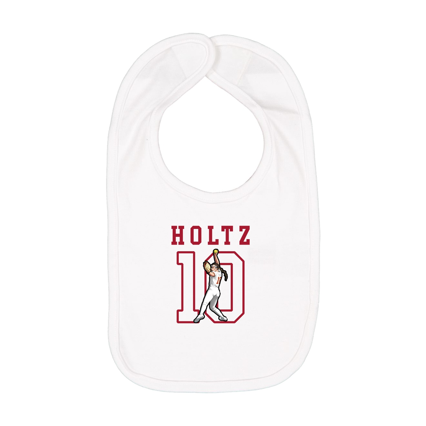 Infant Bib — Shirsey in White