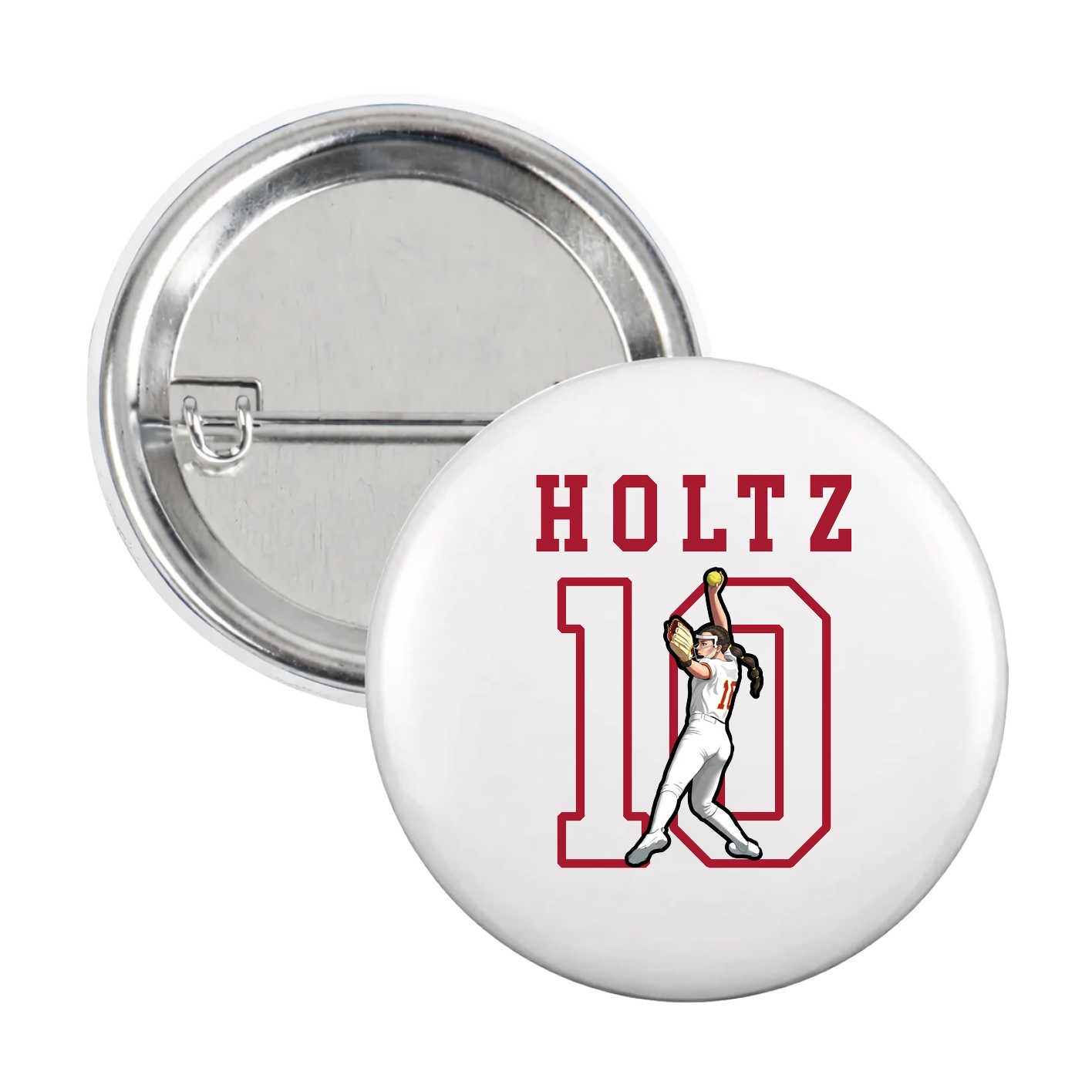 Game Day Button — Shirsey in White