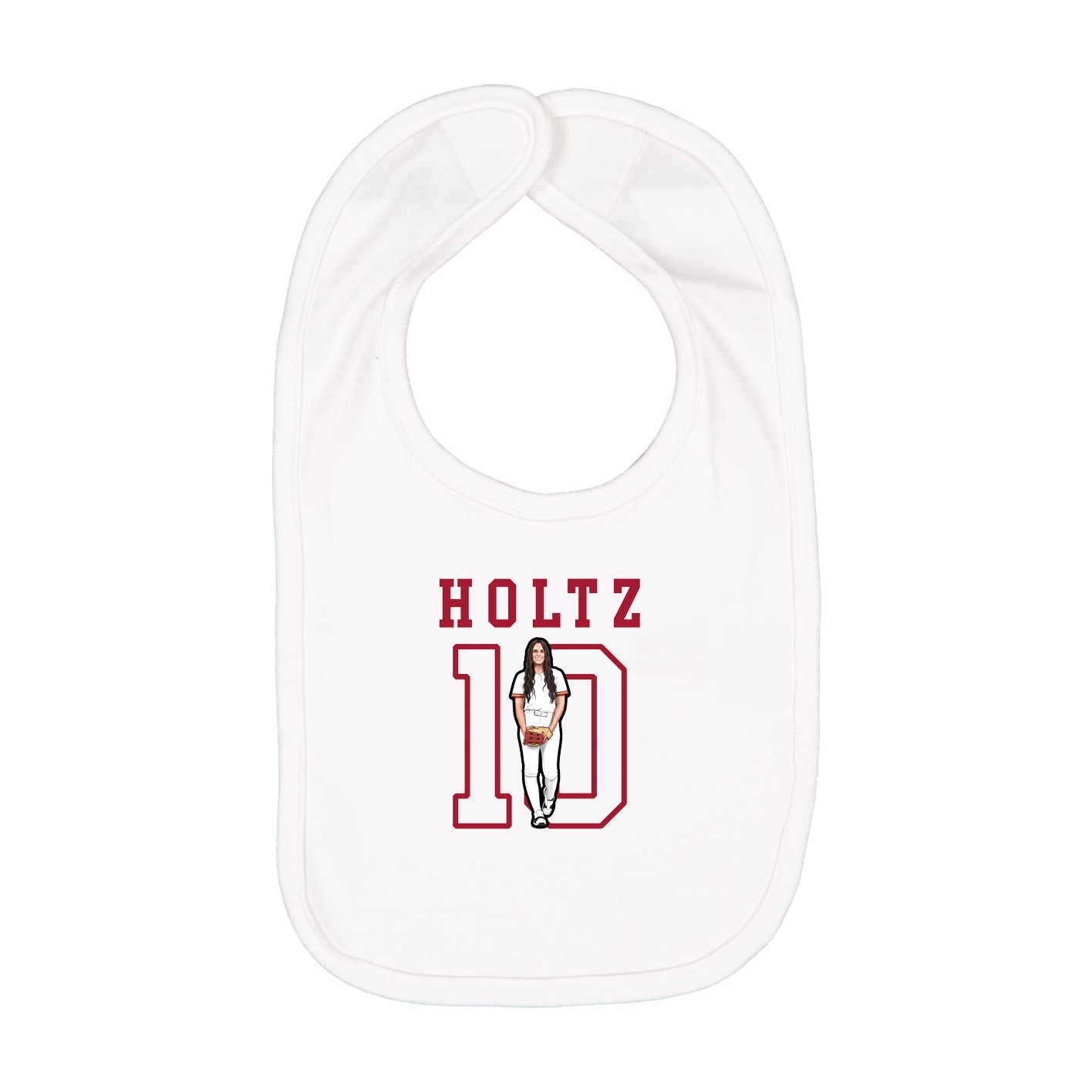 Infant Bib — Shirsey in White