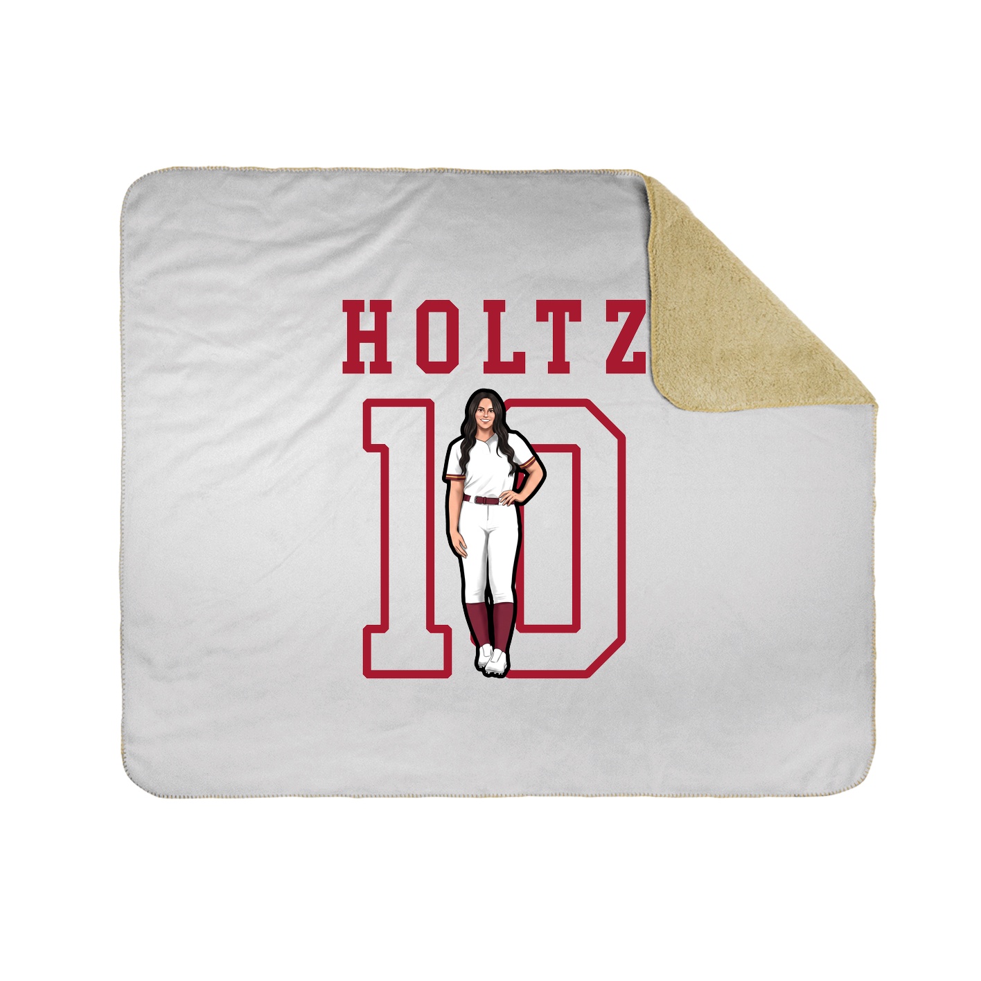Throw Blanket — Shirsey in White