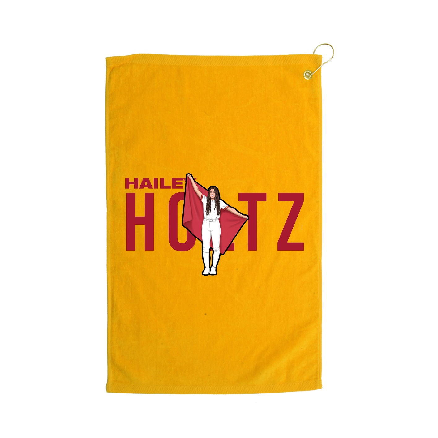 Golf Towel — Player Name in Gold