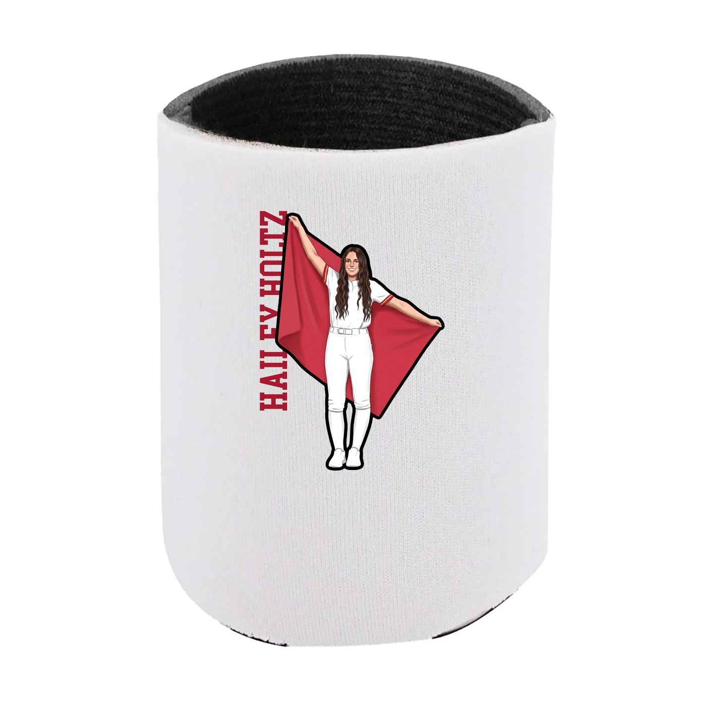 Can Holder — Name Vertical in White