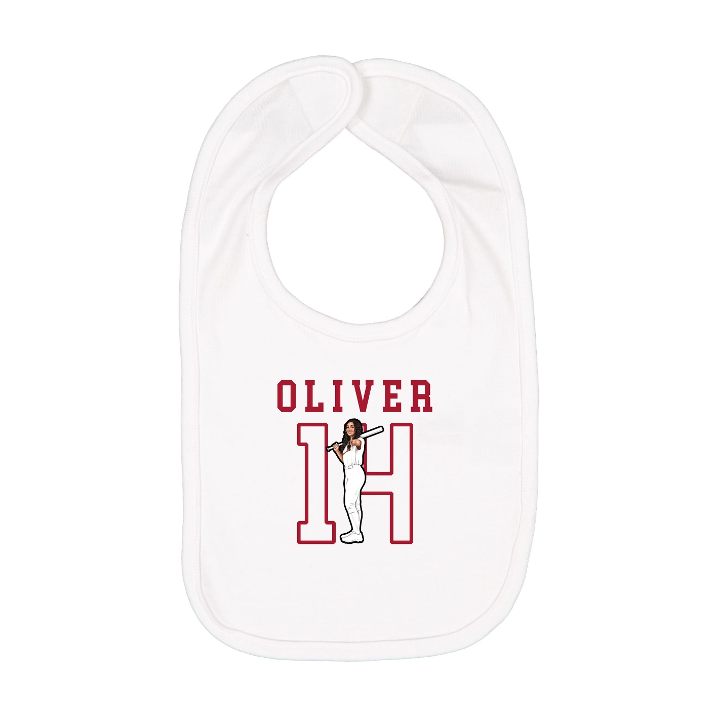 Infant Bib — Shirsey in White