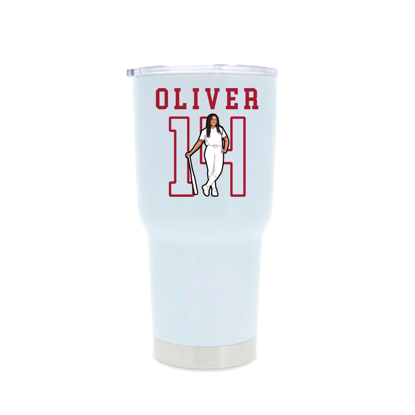 30oz Stainless Steel Tumbler — Shirsey in White