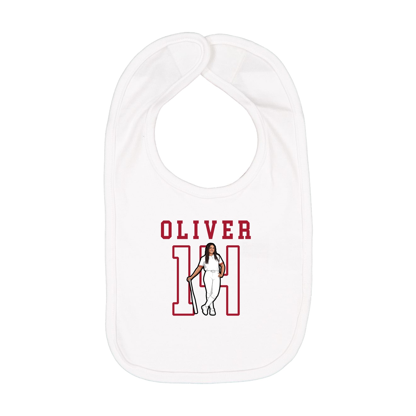 Infant Bib — Shirsey in White