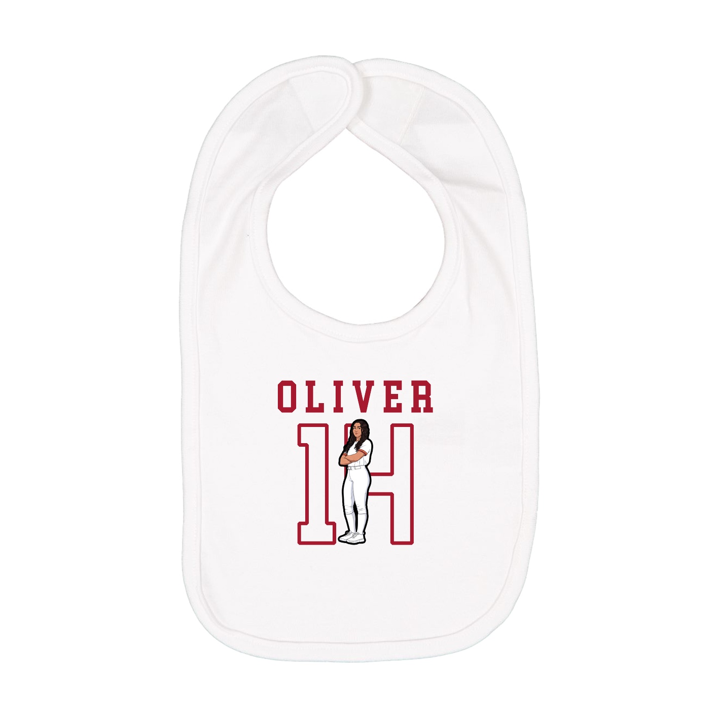 Infant Bib — Shirsey in White