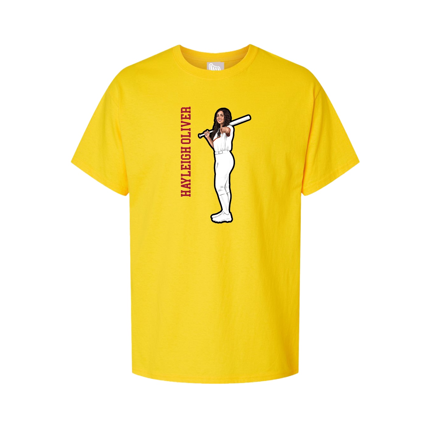 Tee — Name Vertical in Gold