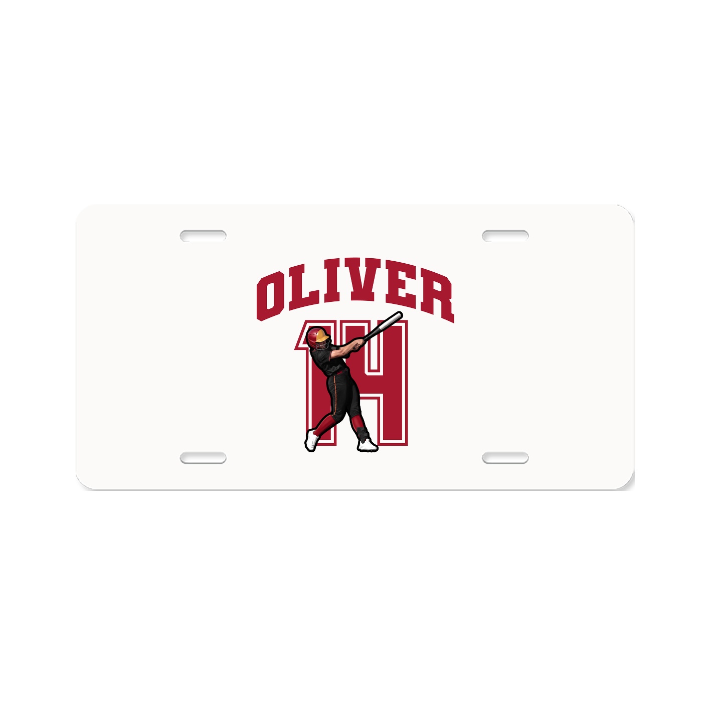 License Plate — Number in Classic