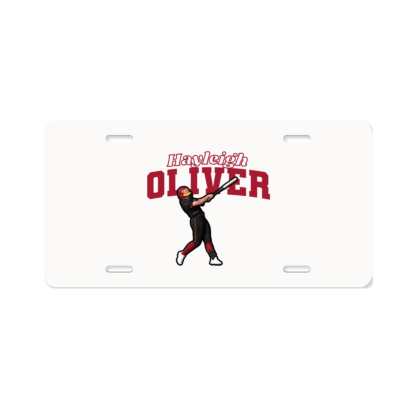 License Plate — Name Arch in Classic
