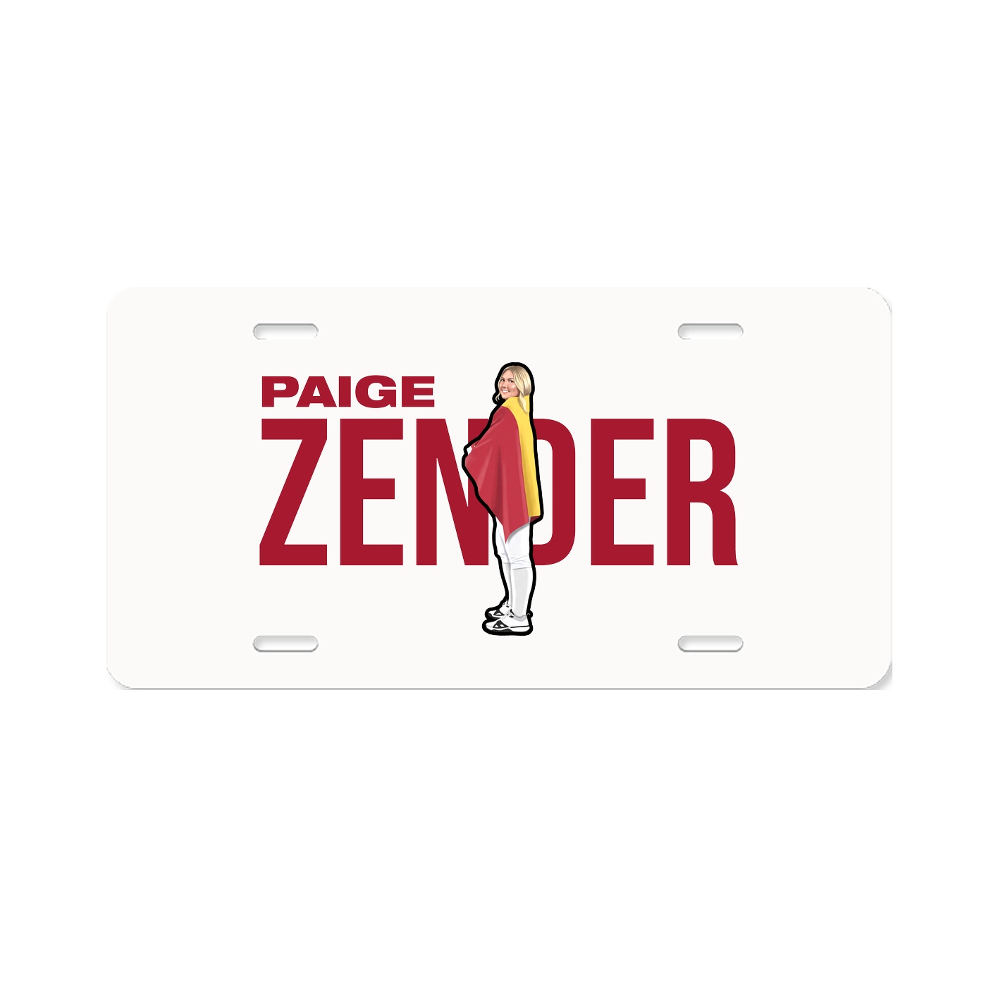 License Plate — Player Name in Classic