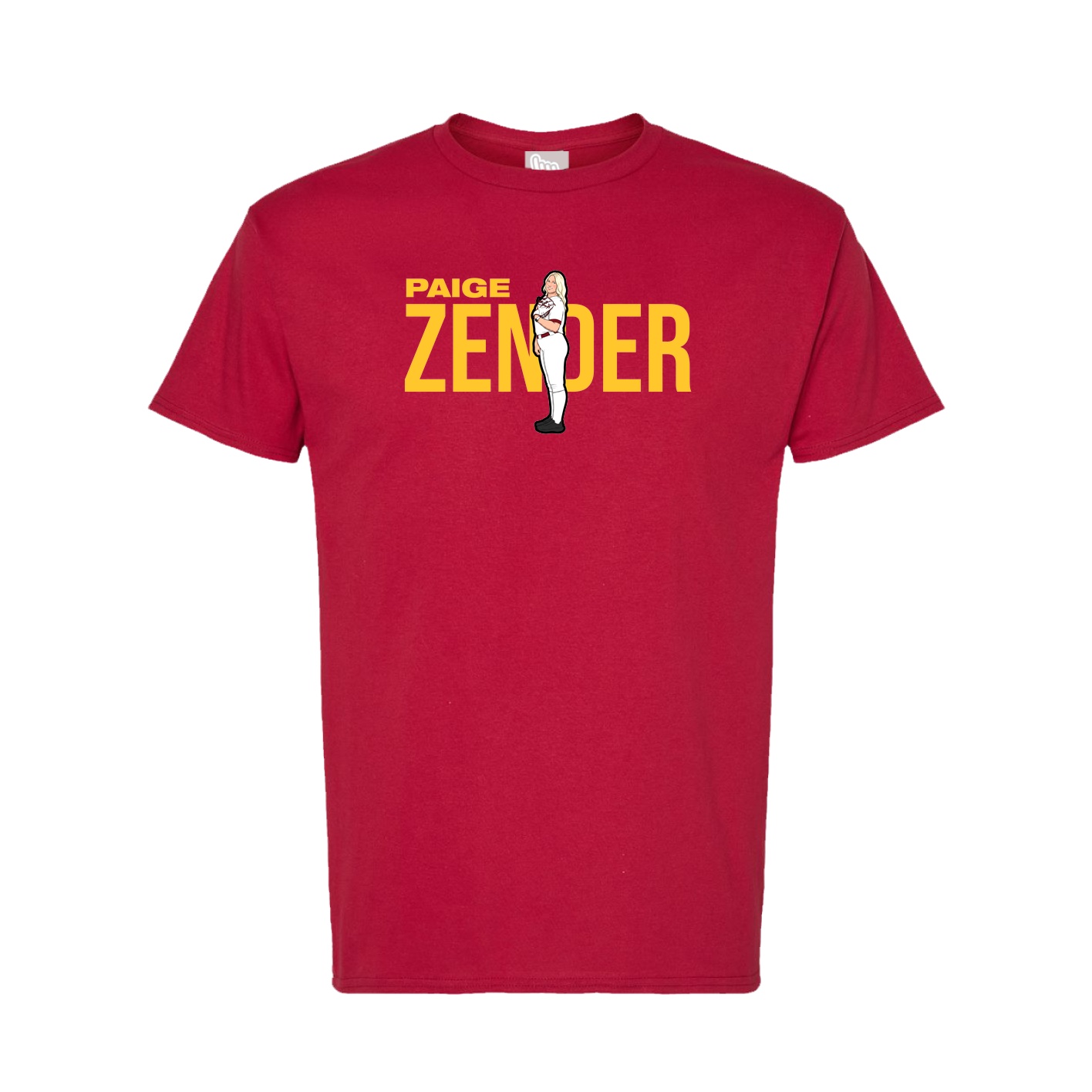 Tee — Player Name in Crimson