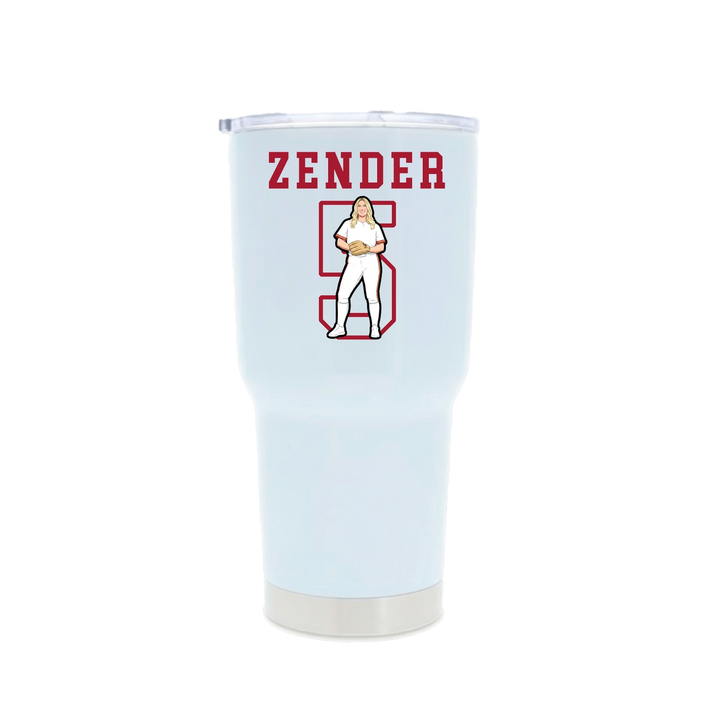 30oz Stainless Steel Tumbler — Shirsey in White