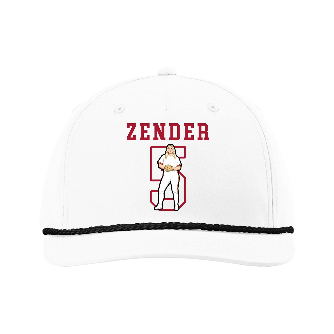 Five-Panel Classic Rope Cap — Shirsey in White