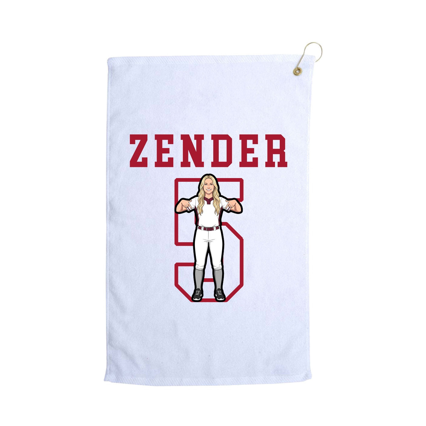 Golf Towel — Shirsey in White