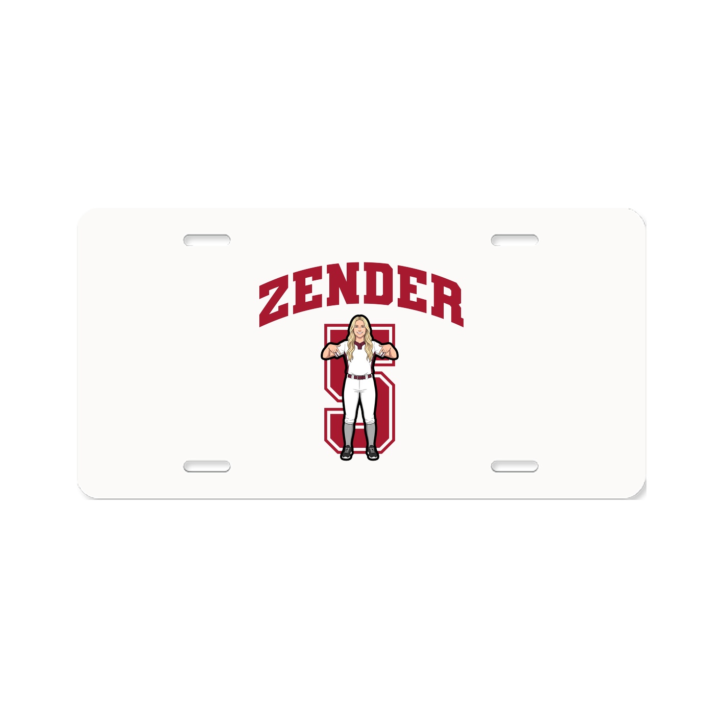License Plate — Number in Classic