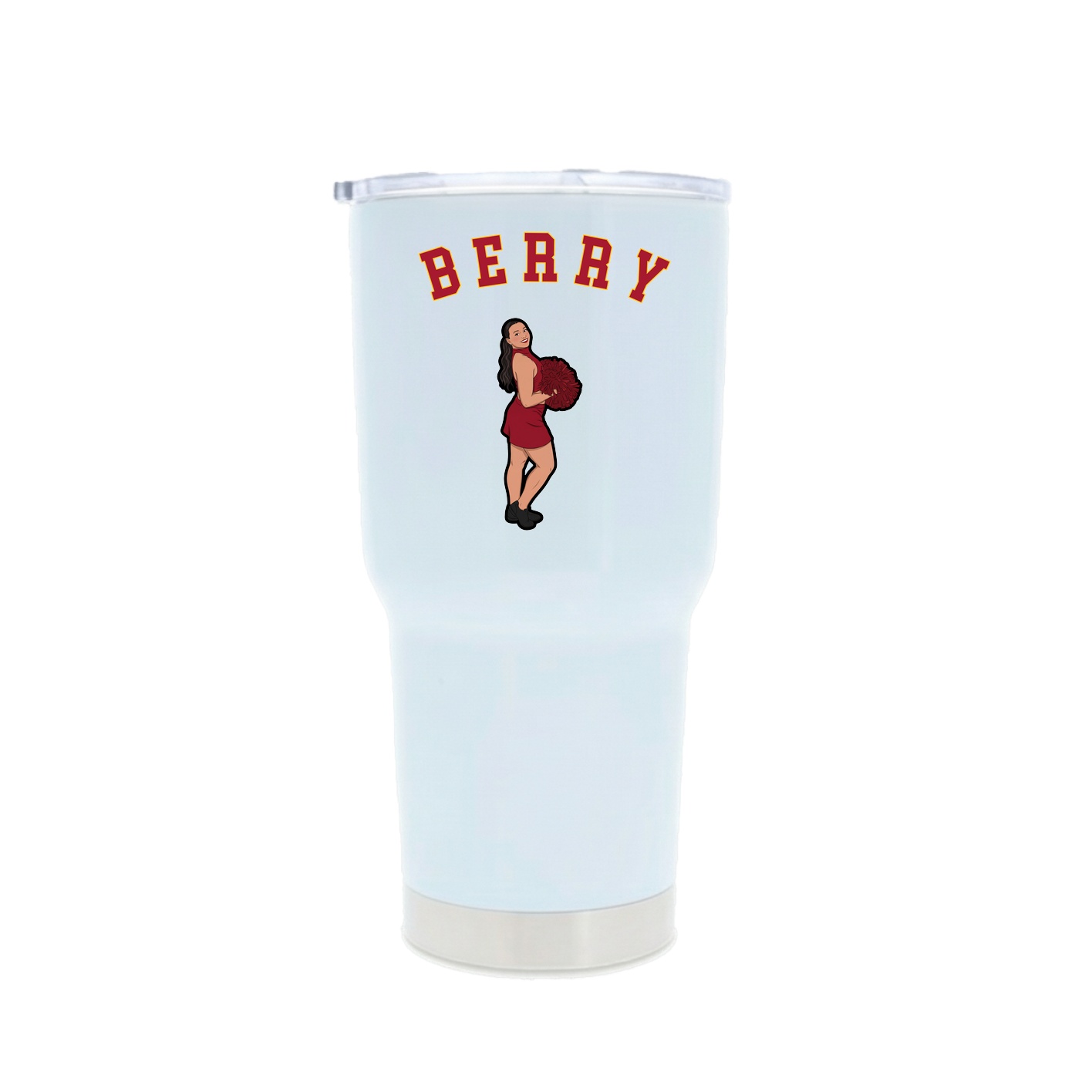 30oz Stainless Steel Tumbler — Shirsey Arch in White