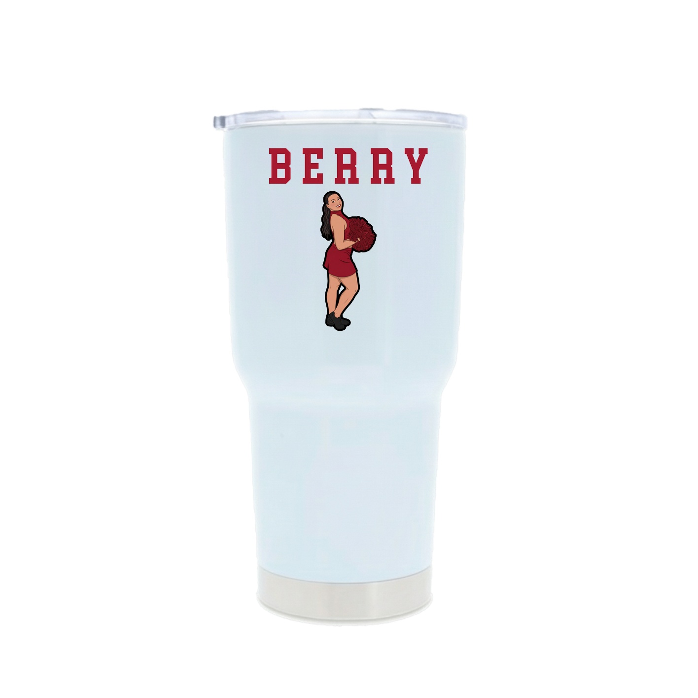 30oz Stainless Steel Tumbler — Shirsey in White