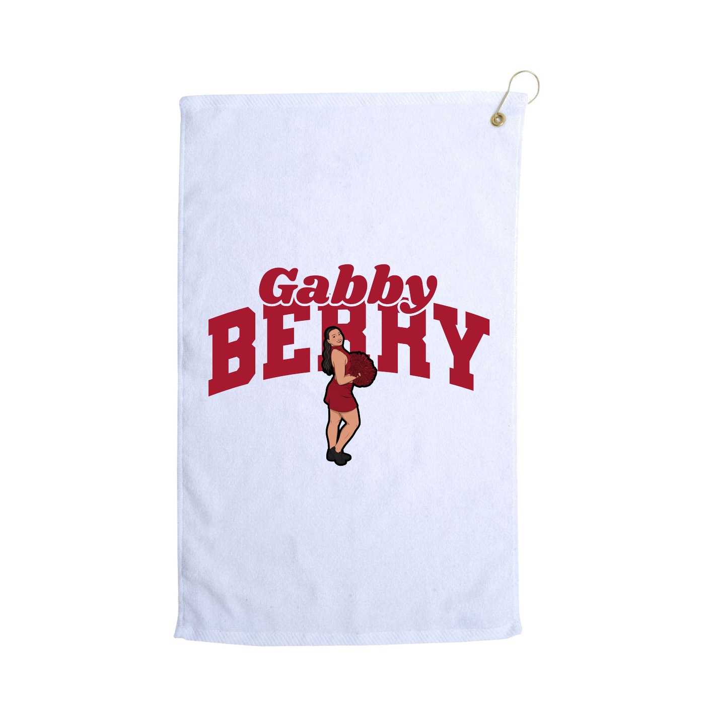 Golf Towel — Signature Arch in White