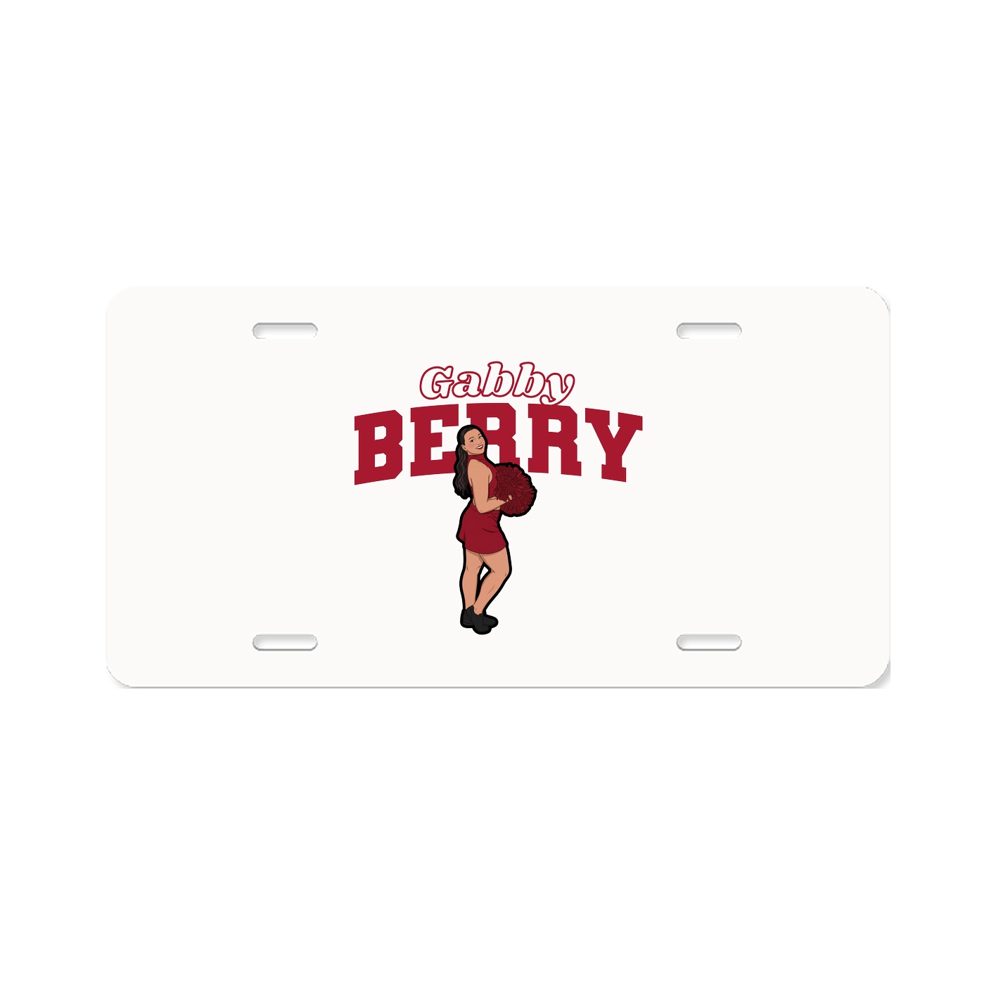License Plate — Name Arch in Classic