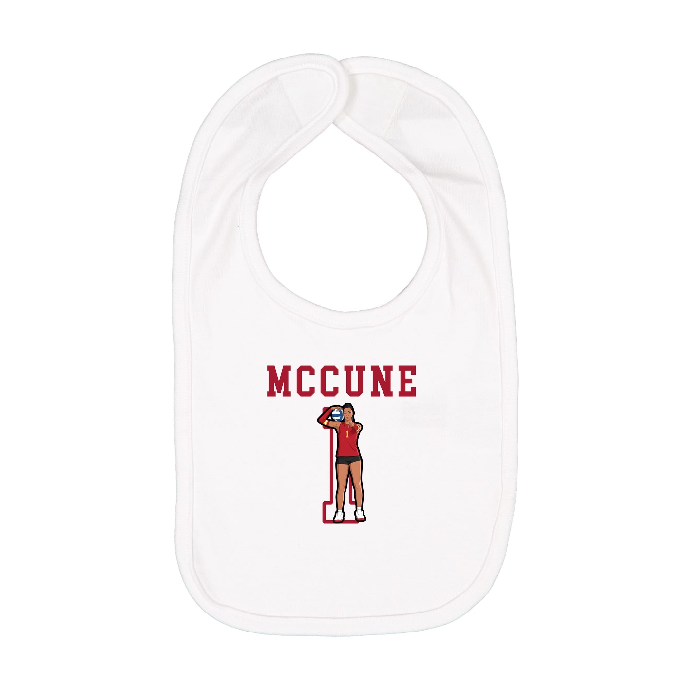 Infant Bib — Shirsey in White