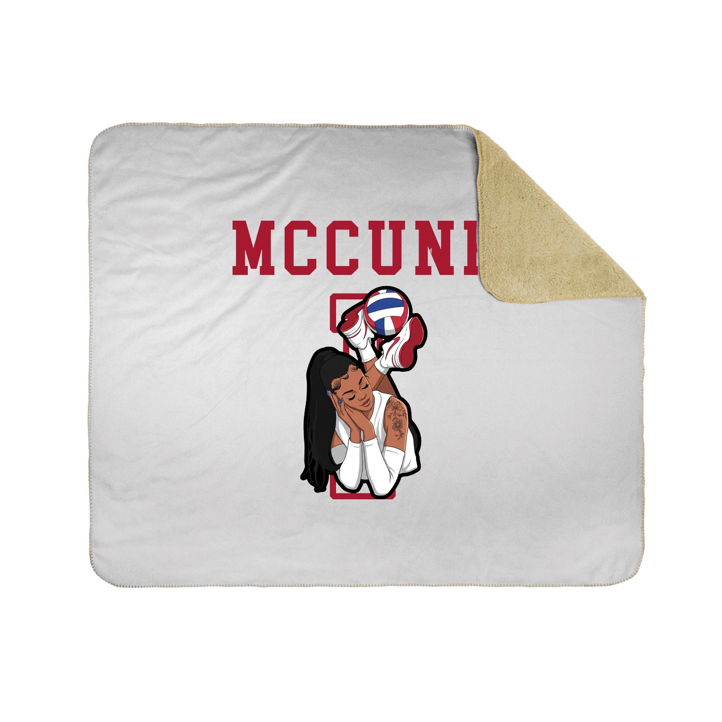 Throw Blanket — Shirsey in White