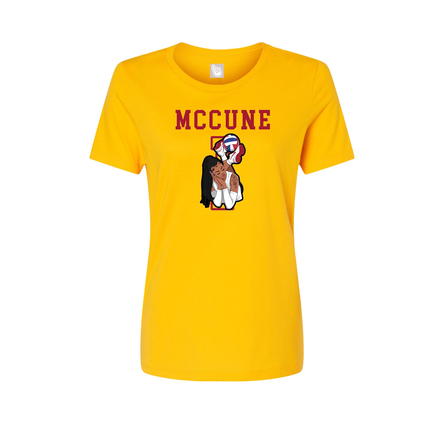 Fitted Women's Tee — Shirsey in Gold