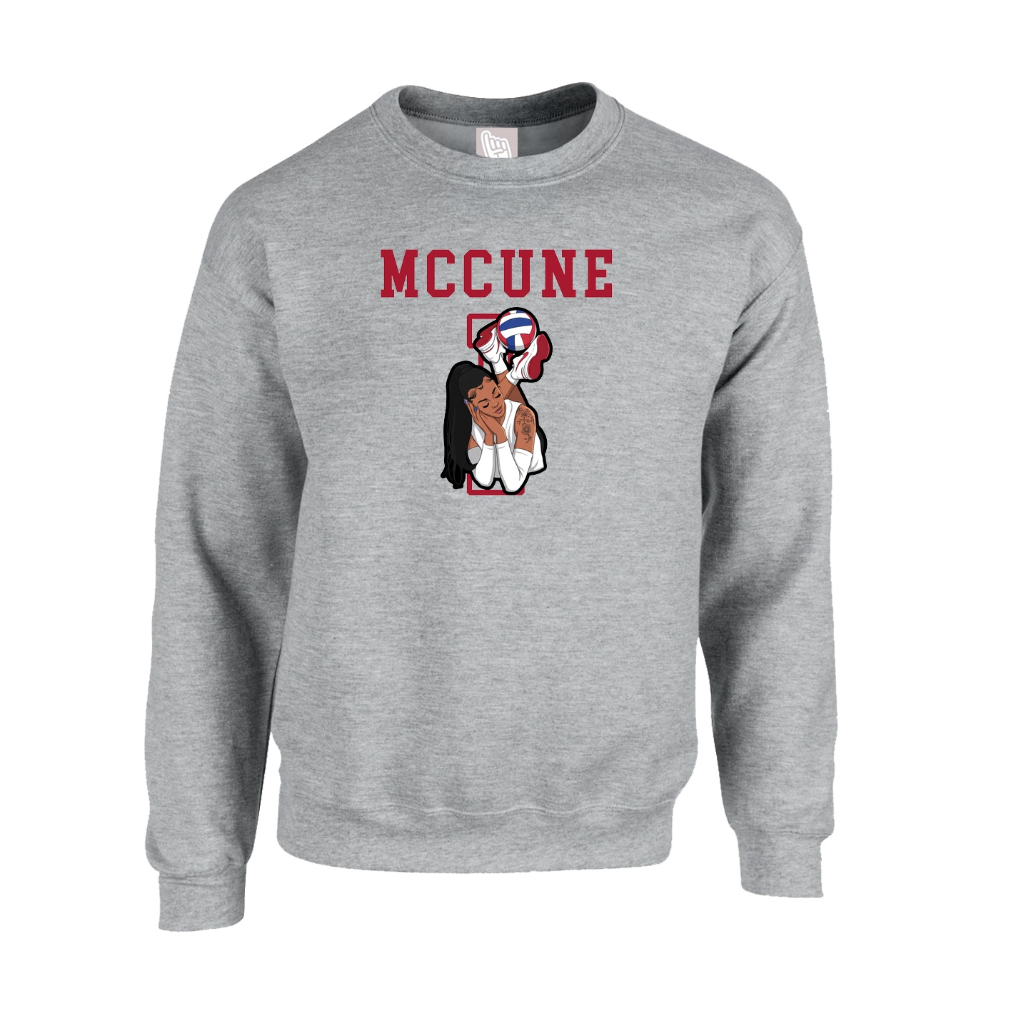 Fleece Crew — Shirsey in Grey